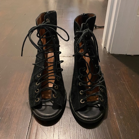 Jeffrey Campbell Lace up open toe heel - Picture 1 of 4